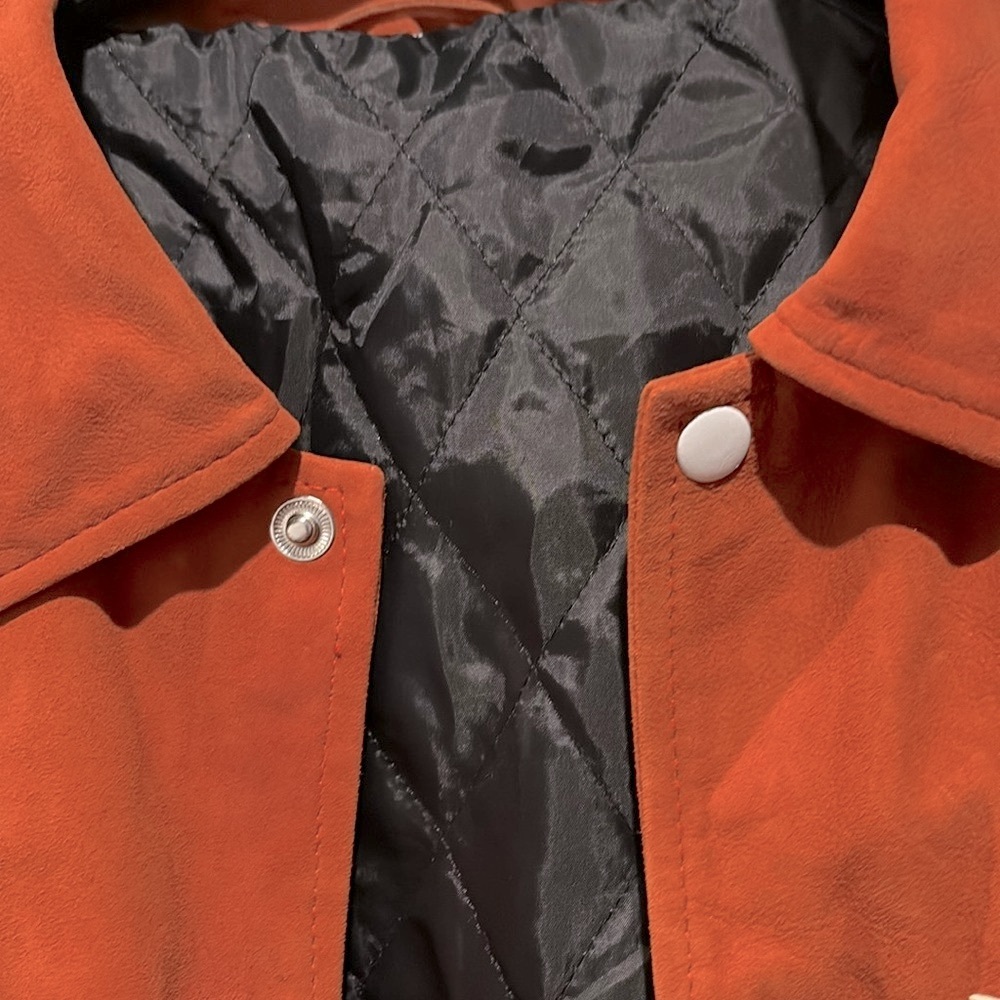 NEW [NYC Jackets] Texas Longhorns NCAA Orange Varsity Letterman Jacket Mens 3XL - Picture 7 of 15